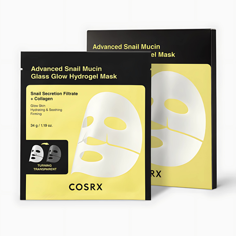 COSRX - Advanced Snail Mucin Glass Glow Hydrogel Mask x 3 Mask / Pack