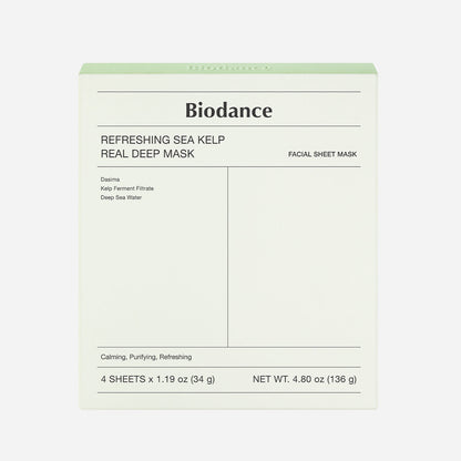 BIODANCE - Refreshing Sea Kelp Real Deep Mask 34g (4 Mask/Box)