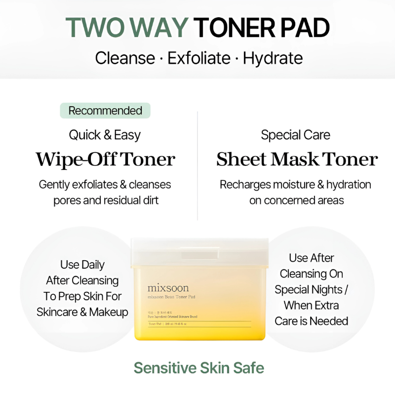 MIXSOON - Bean Toner Pad 70 pads