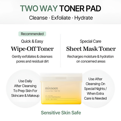 MIXSOON - Bean Toner Pad 70 pads