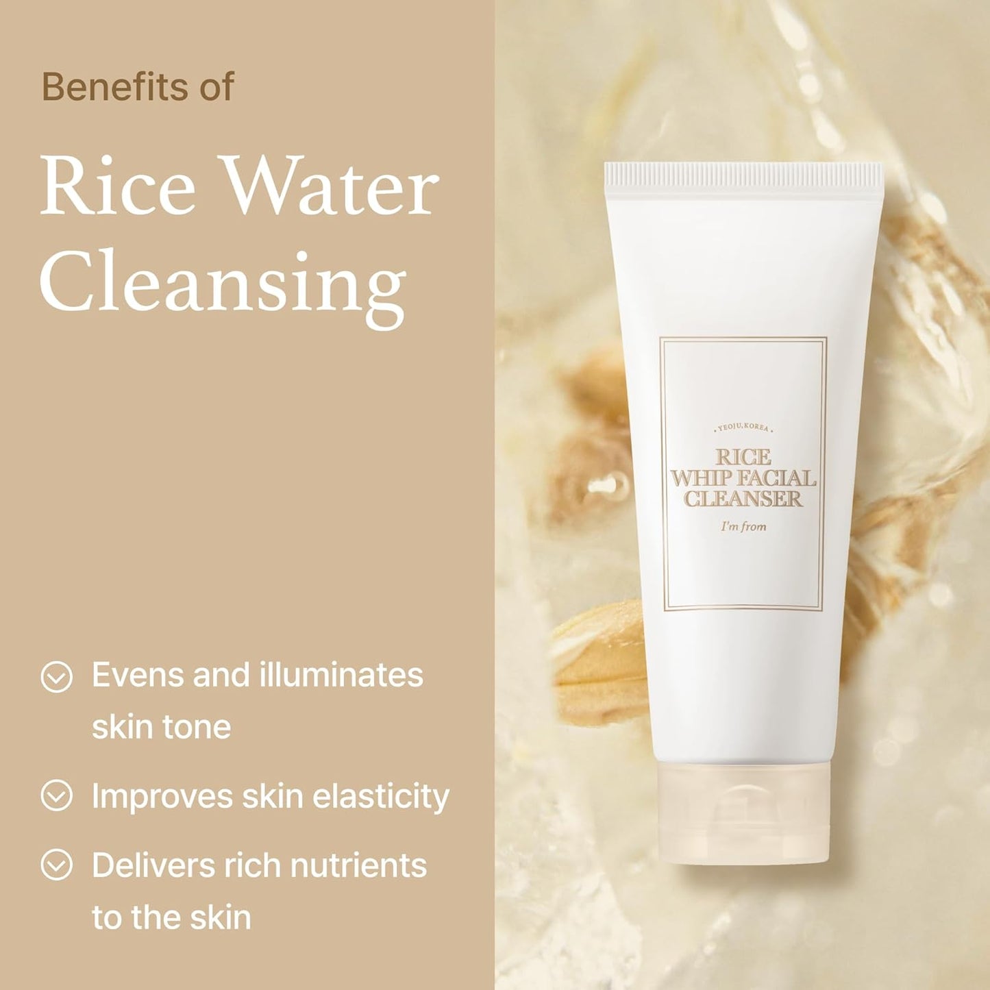 I'm From - Rice Whip Facial Cleanser 150ml