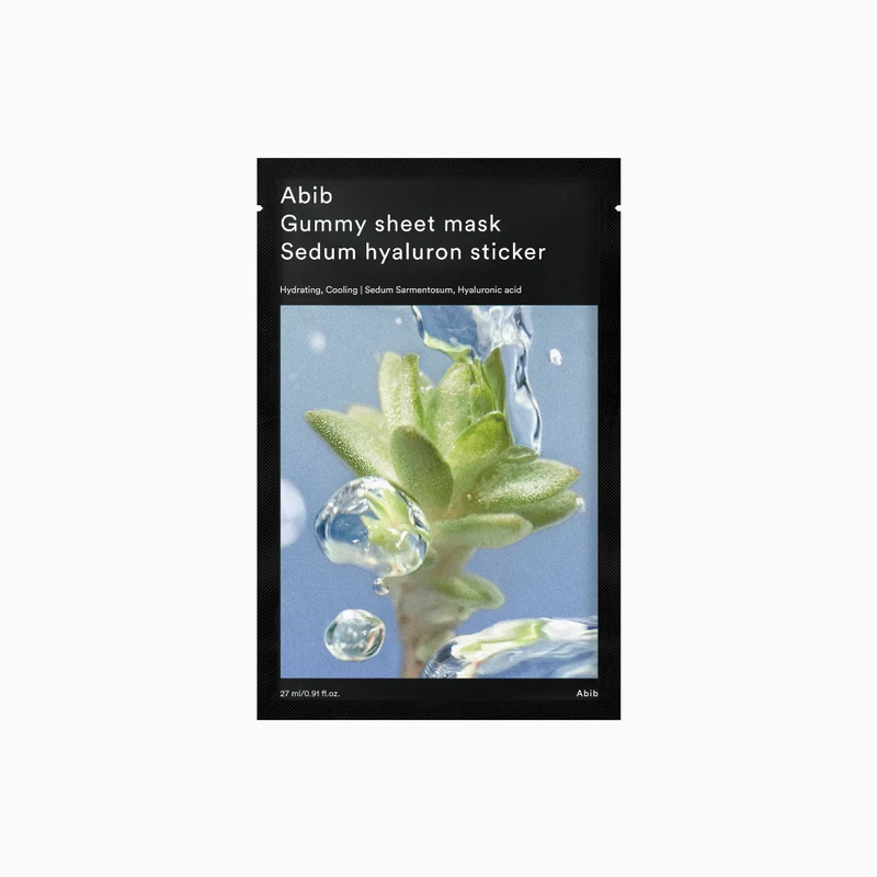 ABIB - Gummy Sheet Mask Sedum Hyaluron Sticker 27mL (10 sheets)