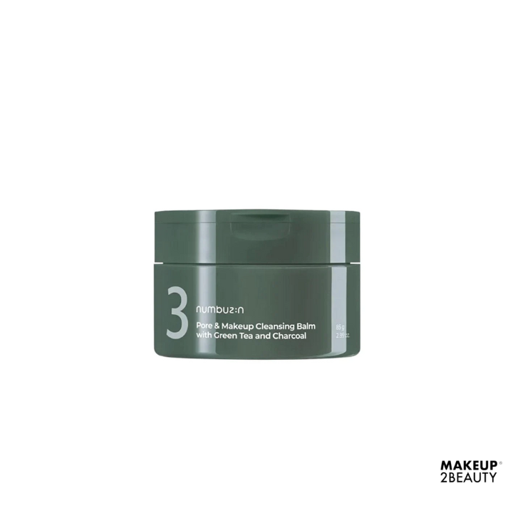 NUMBUZIN No.3 Pore & Makeup Cleansing Balm with Green Tea and Charcoal 85g