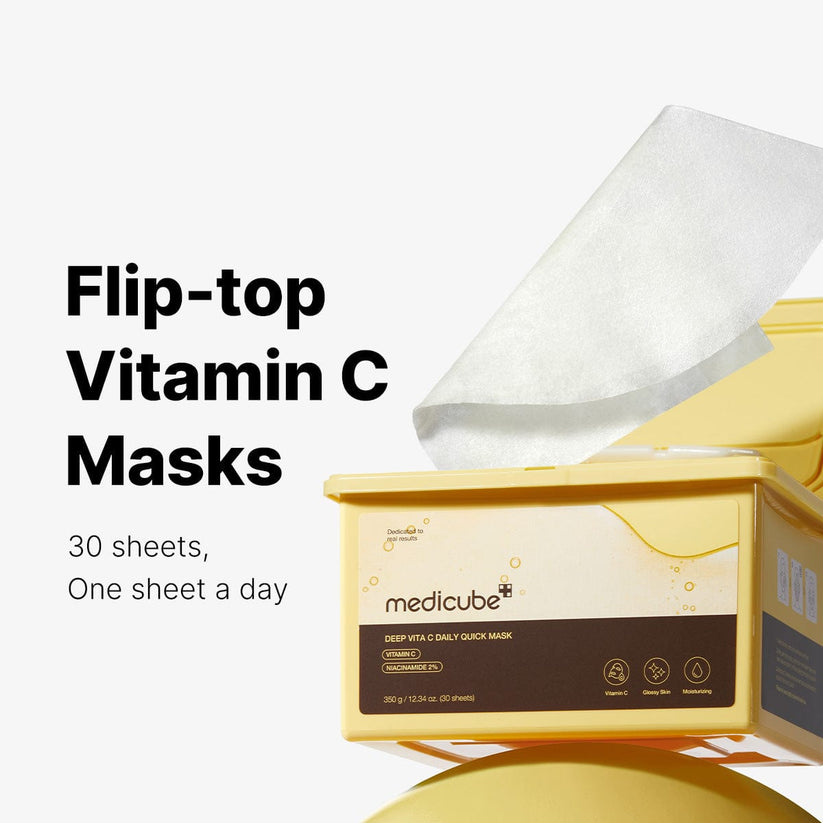 MEDICUBE - Deep Vita C Daily Quick Mask 30 Mask/Box