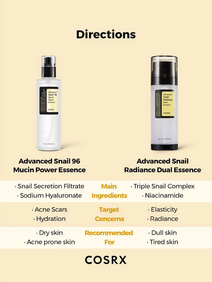 COSRX Advanced Snail Radiance Dual Essence - 80ml