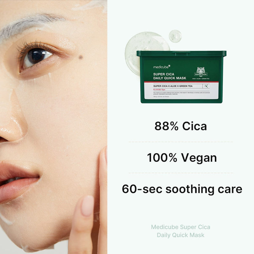 MEDICUBE - Super Cica Daily Quick Mask 30 Mask/Box