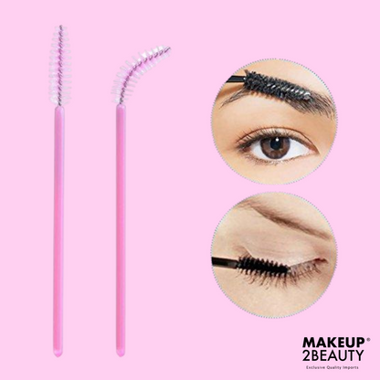 Disposable Lash Brush Pink - 50 pack